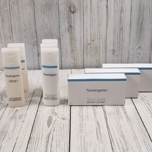 Neutrogena Hotel French Milled Bar Soap Shampoo and Lotion Bundle